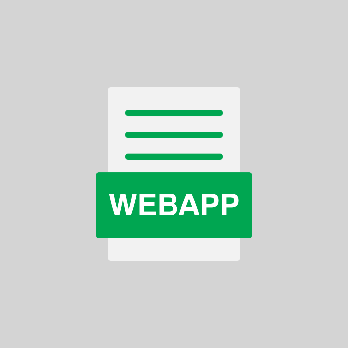 WEBAPP Endung