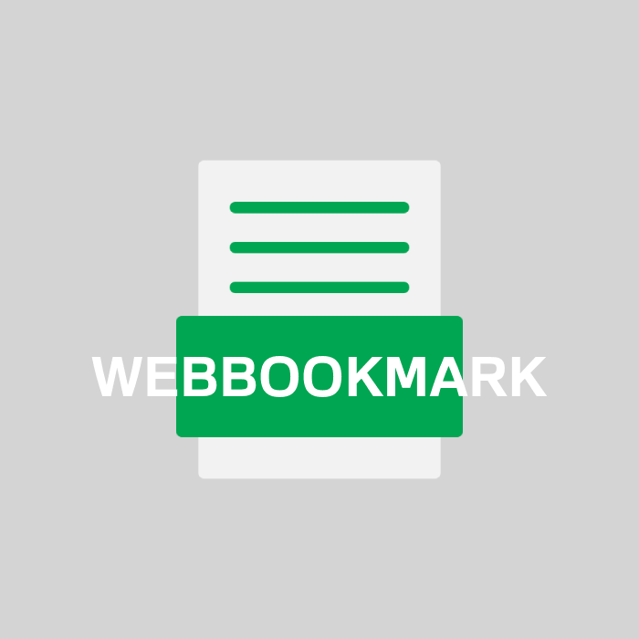 WEBBOOKMARK Endung