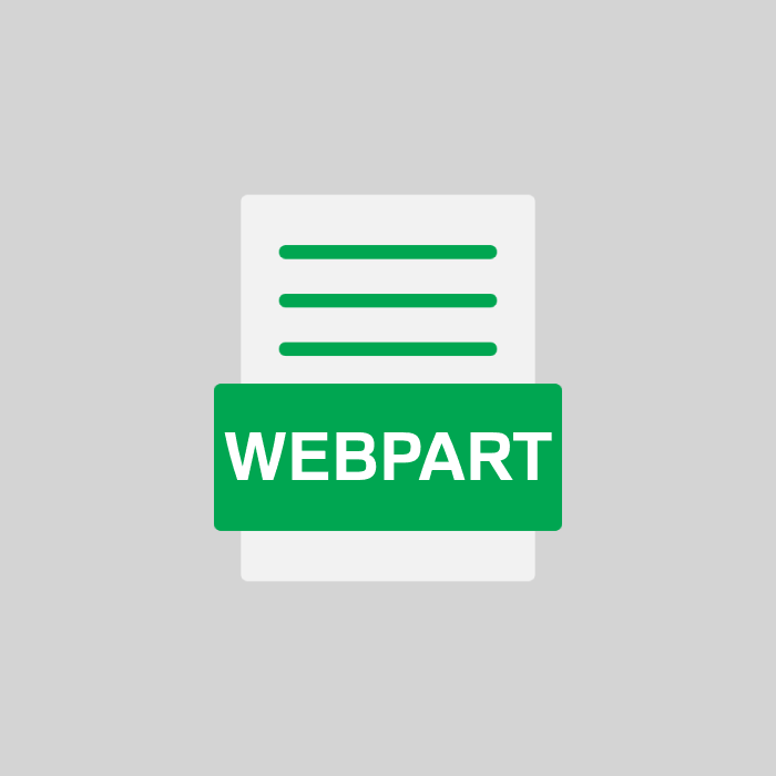 WEBPART Endung