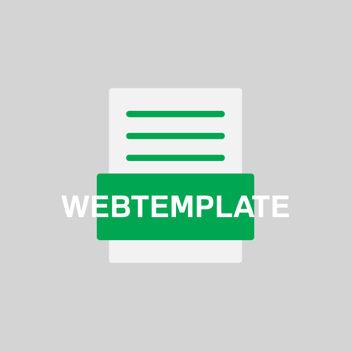 WEBTEMPLATE Endung