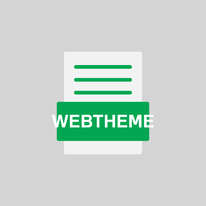 WEBTHEME Endung