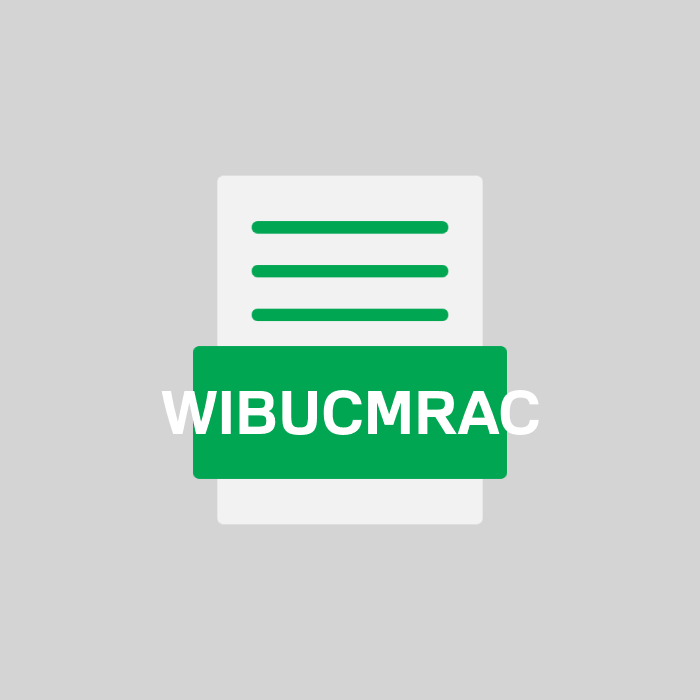 WIBUCMRAC Endung