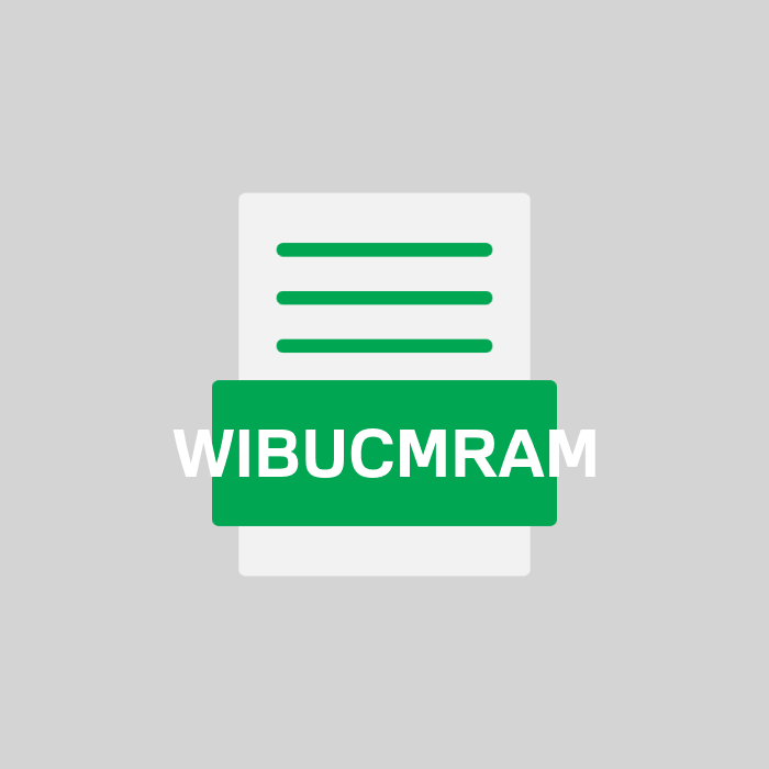 WIBUCMRAM Endung