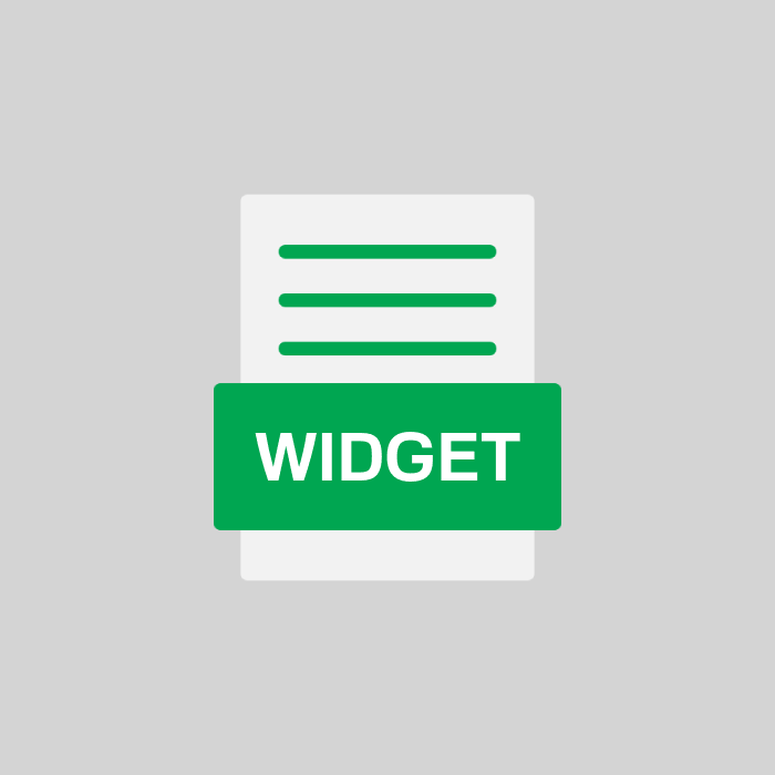 WIDGET Endung