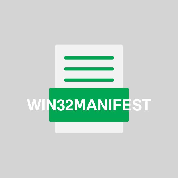 WIN32MANIFEST Endung