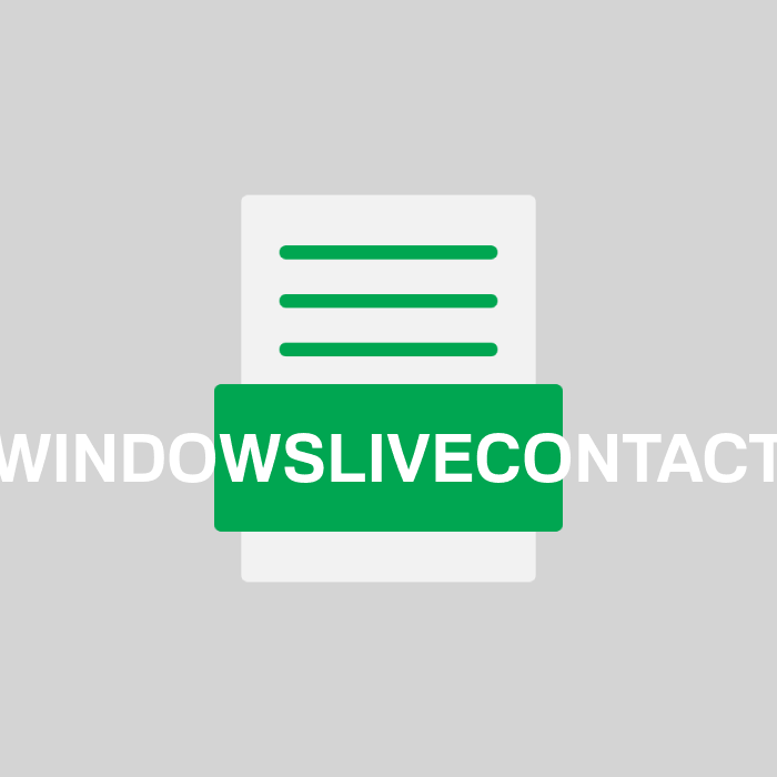 WINDOWSLIVECONTACT Endung