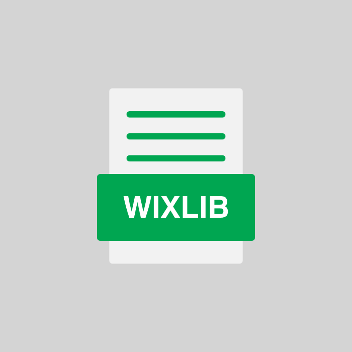 WIXLIB Endung