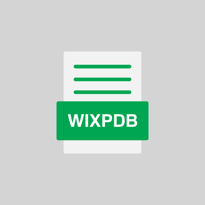 WIXPDB Endung