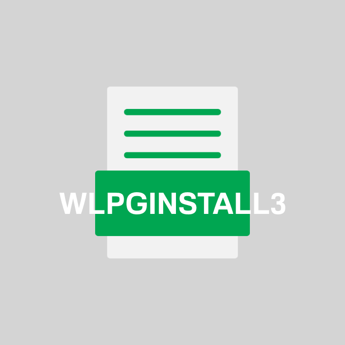 WLPGINSTALL3 Endung