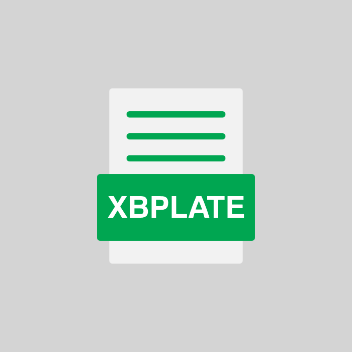 XBPLATE Endung