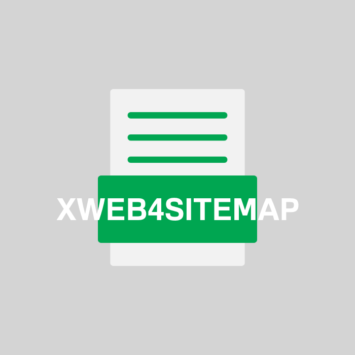 XWEB4SITEMAP Endung