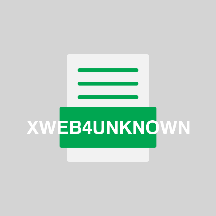 XWEB4UNKNOWN Endung