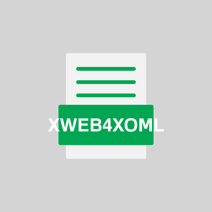 XWEB4XOML Endung