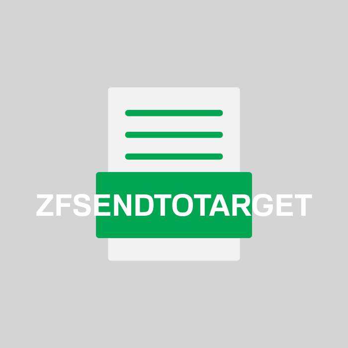 ZFSENDTOTARGET Endung