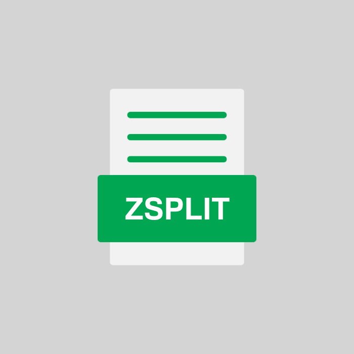 ZSPLIT Endung