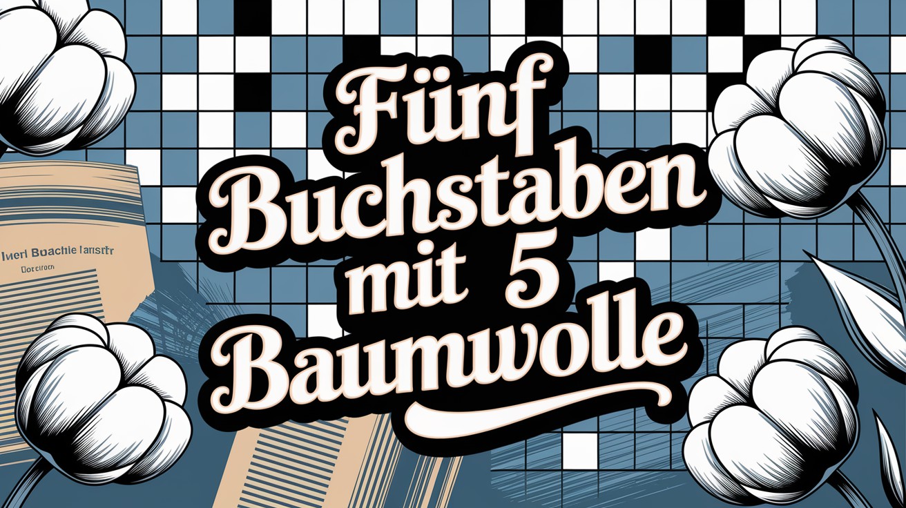 5 BUCHSTABEN WOERTER FUER BAUMWOLLGEWEBE