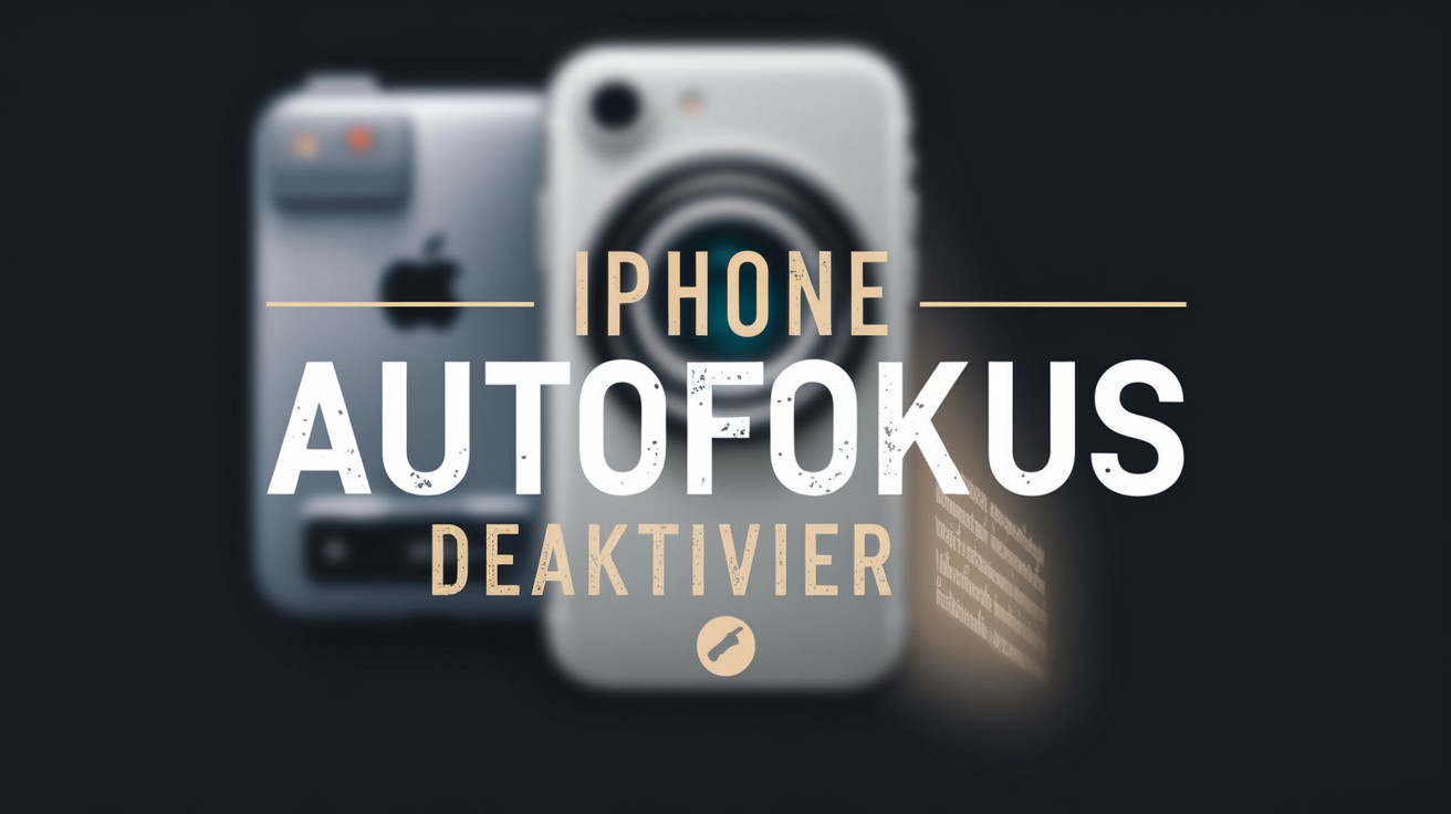 IPHONE AUTOFOKUS DEAKTIVIEREN ANLEITUNG