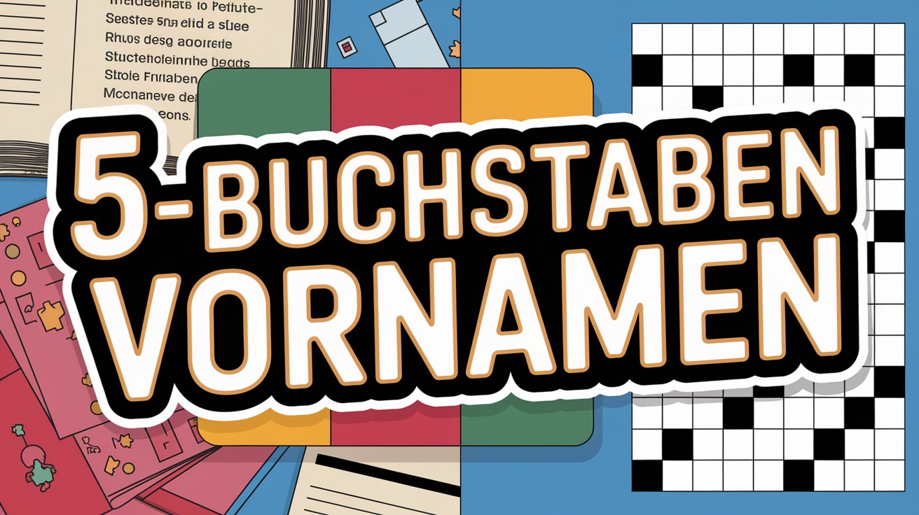 MAENNLICHE VORNAMEN MIT FUENF BUCHSTABEN