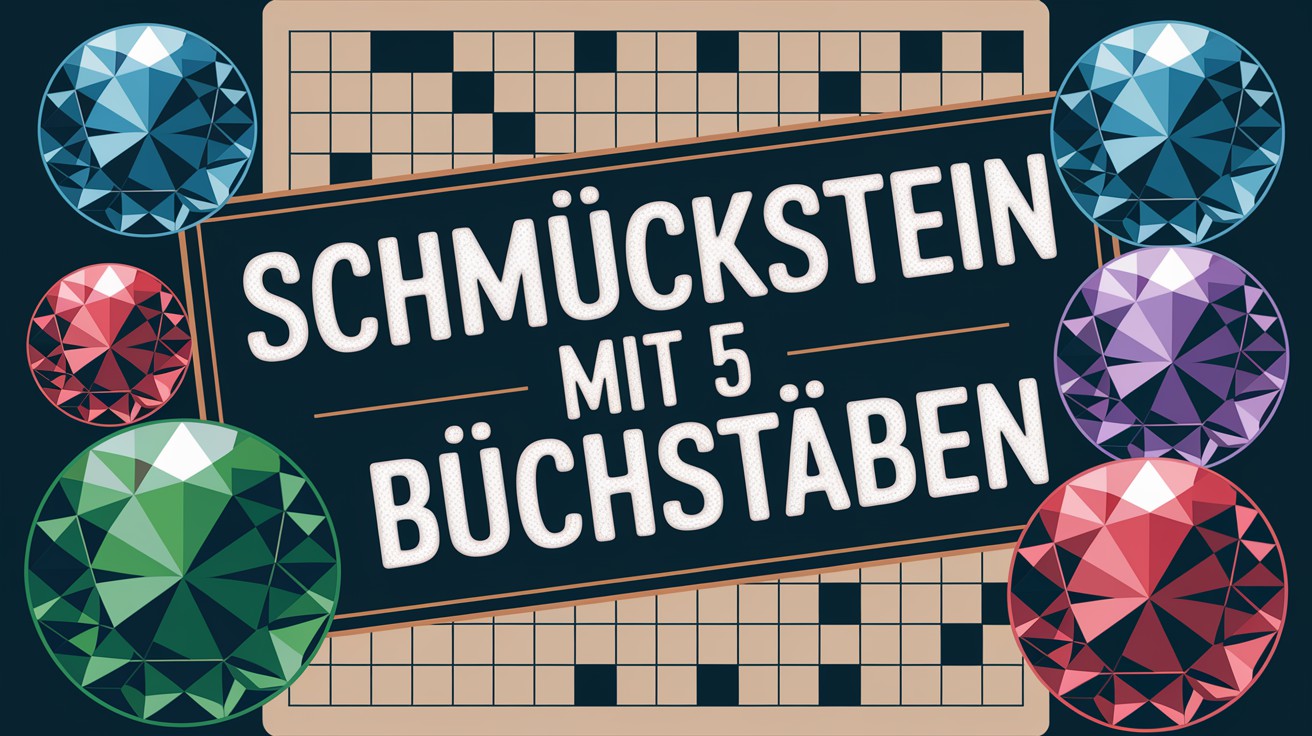 SCHMUCKSTEINE MIT 5 BUCHSTABEN
