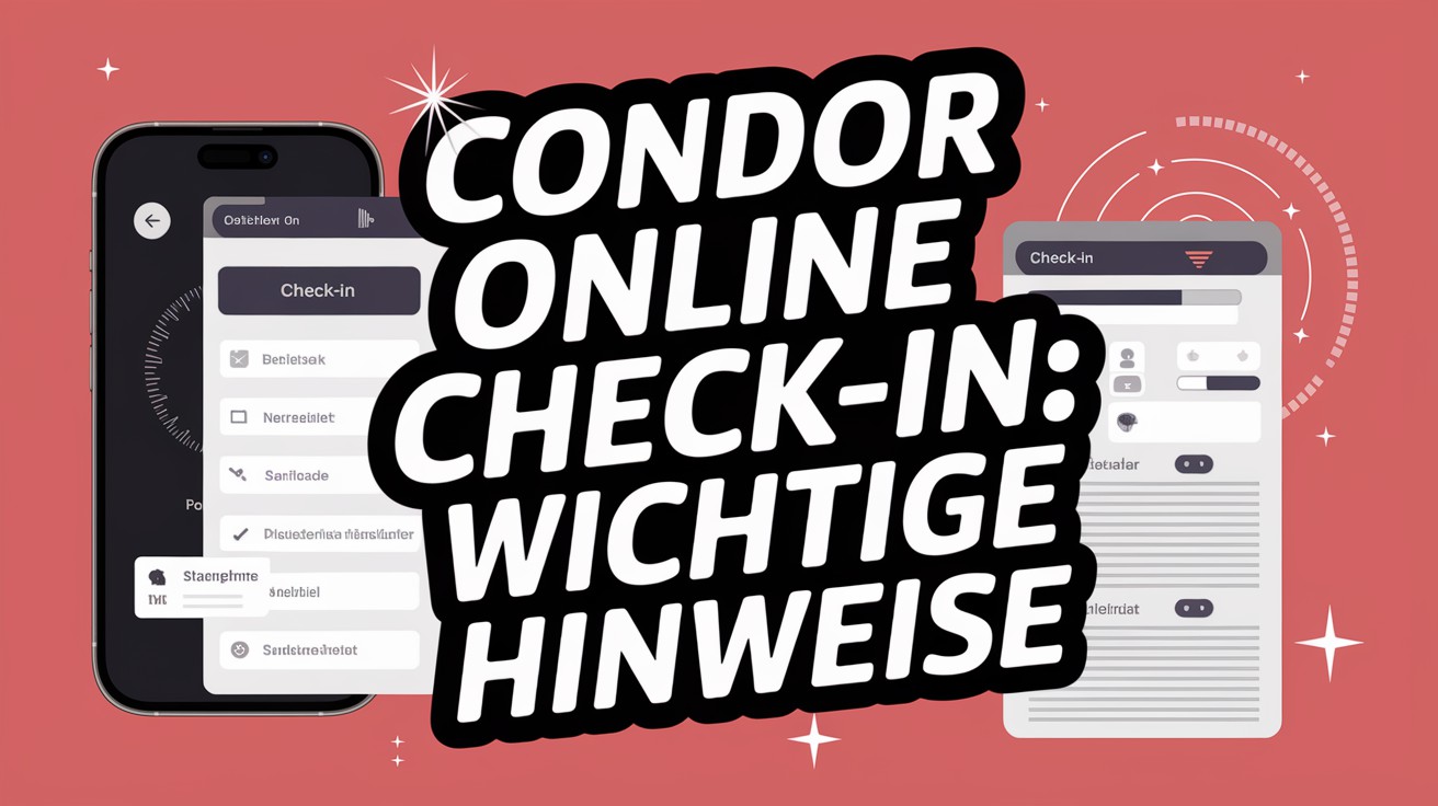 CONDOR ONLINE CHECK IN WAS SOLLTE ICH BEACHTEN