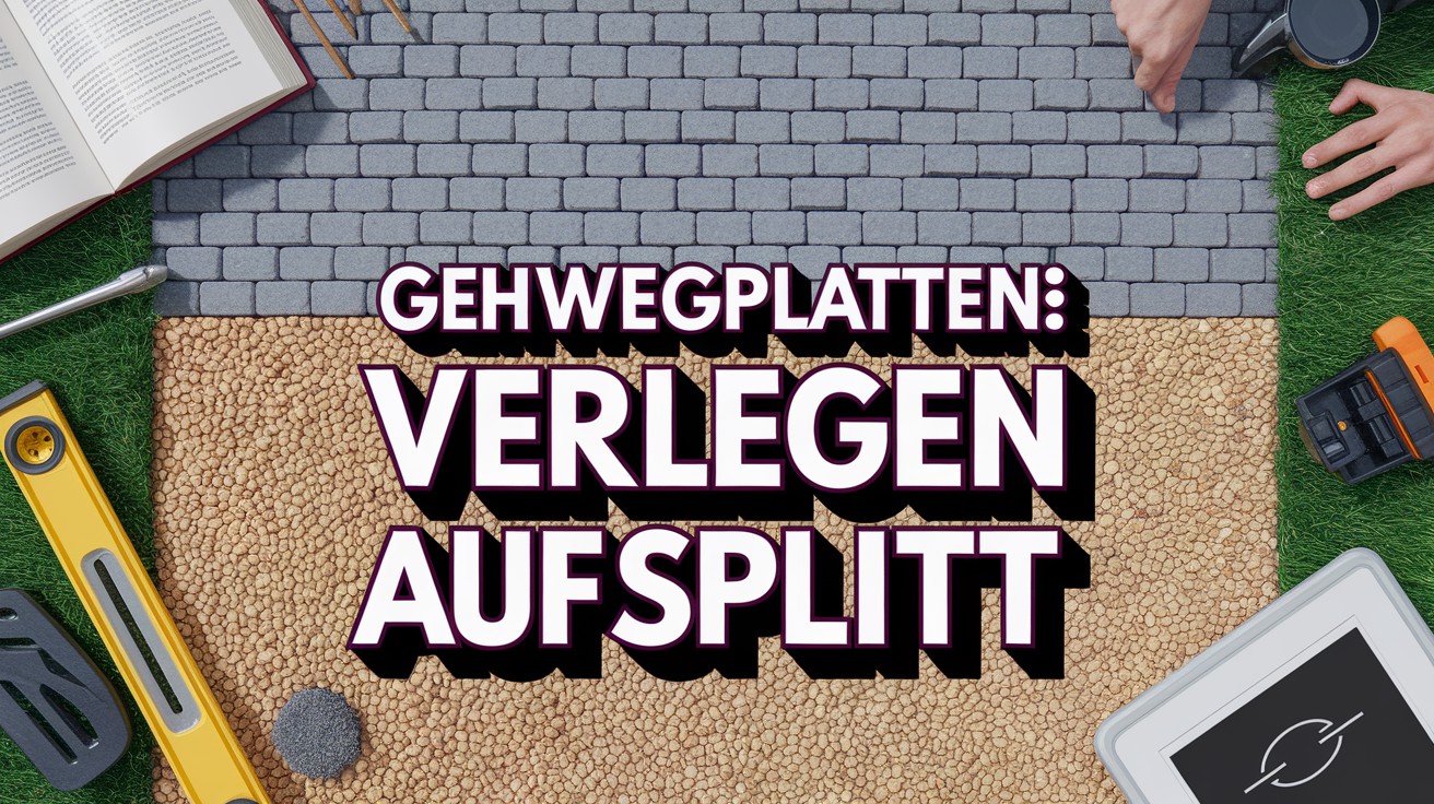 GEHWEGPLATTEN VERLEGEN AUF SPLITT ANLEITUNG