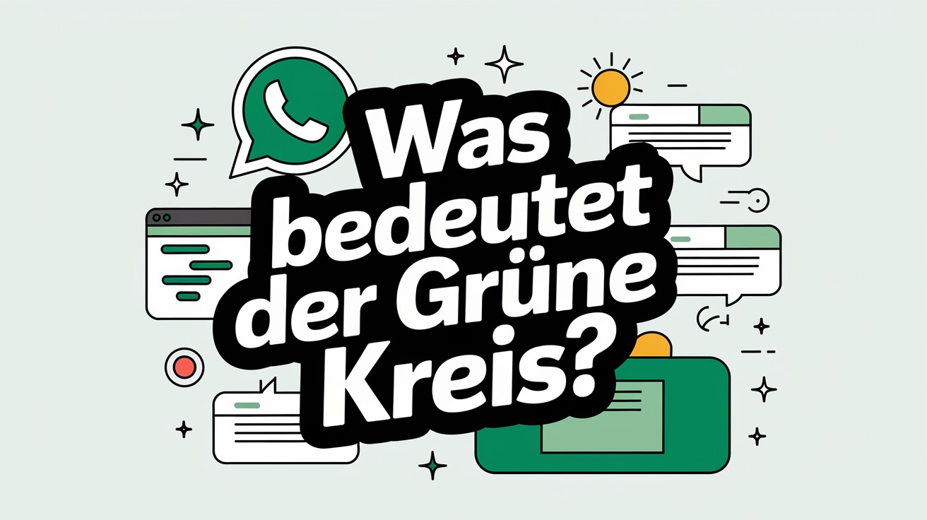 WAS BEDEUTET DER GRUENE KREIS BEI WHATSAPP