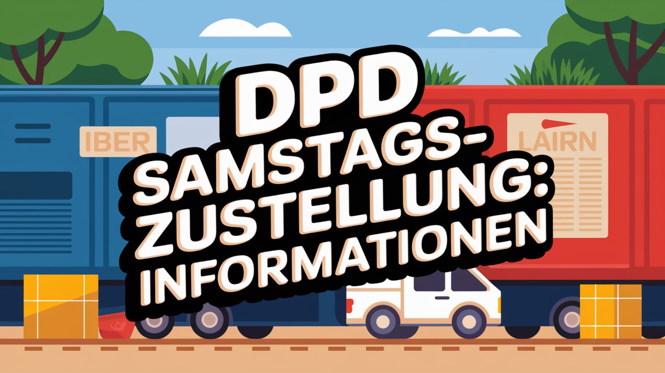 DPD SAMSTAGSZUSTELLUNG WAS IST ZU BEACHTEN