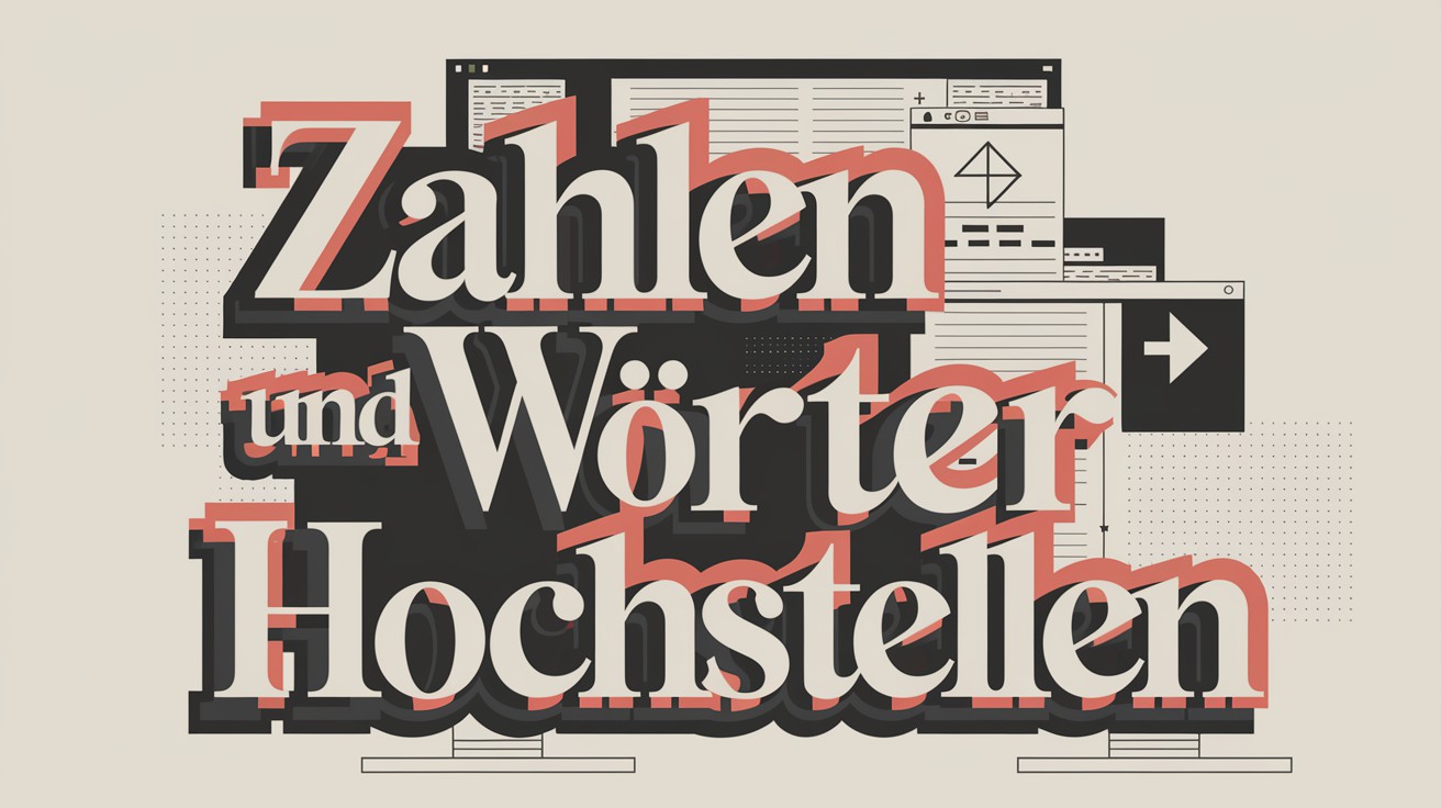 ZAHLEN UND WOERTER HOCHSTELLEN IN GOOGLE DOCS