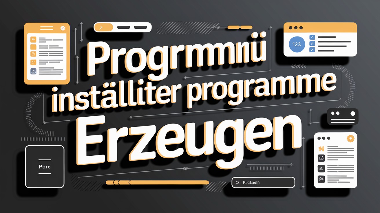 LISTE ALLER INSTALLIERTEN PROGRAMME ERSTELLEN